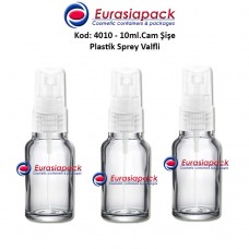 Plastik Spreyli Cam Parfüm Şişesi Kod: 4010 - 10ml.