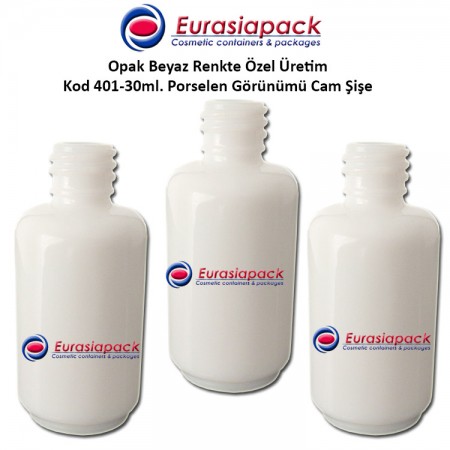 Cam İlaç - Ecza Şişesi 30ml. Renksiz Kod 401