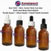 Plastik Pipetli Damlalıklı Amber Renk Cam Şişe 20ml - Kod 3219