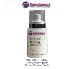 İthal Krem ve Losyon Şişesi Kod 2201-30 ve 100ml