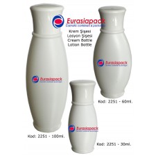 İthal Krem ve Losyon Şişesi Kod 2251-30/60/100ml