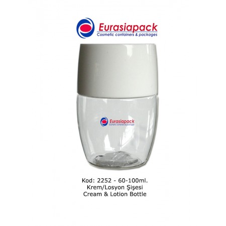 İthal Krem ve Losyon Şişesi Kod 2252-60/100ml