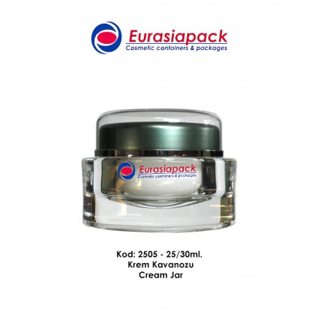 İthal Lüks Seri Krem Kavanozu Kod 2505-25/30ml