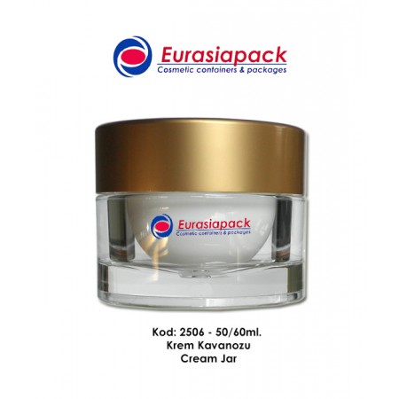 İthal Lüks Seri Krem Kavanozu Kod 2506-50/60ml