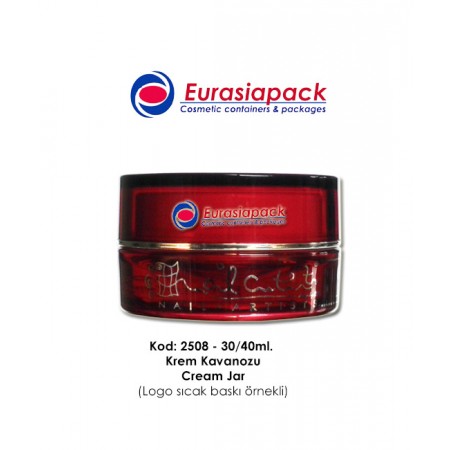 İthal Lüks Seri Krem Kavanozu Kod 2508-30/40ml