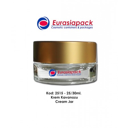 İthal Lüks Seri Krem Kavanozu Kod 2515-25/30ml