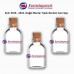 Mantar Tıpalı Cam Şişe 20ml. Kod 3016
