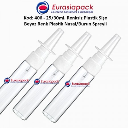 Burun Spreyli Plastik Şişe Kod: 406 25/30ml.