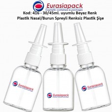 Burun Spreyli Plastik Şişe Kod: 416 30-45ml. uyumlu