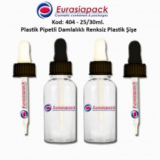 Damlalıklı Plastik Şişe Kod 404 - 25/30ml.