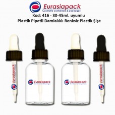 Damlalıklı Plastik Şişe Kod 416 - 50ml.