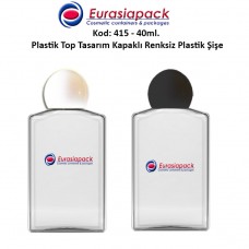 Top Kapaklı Plastik Şişe 40ml Kod 415